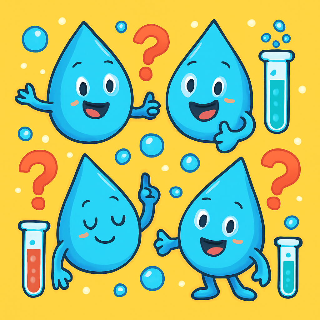 Fun water quiz illustration